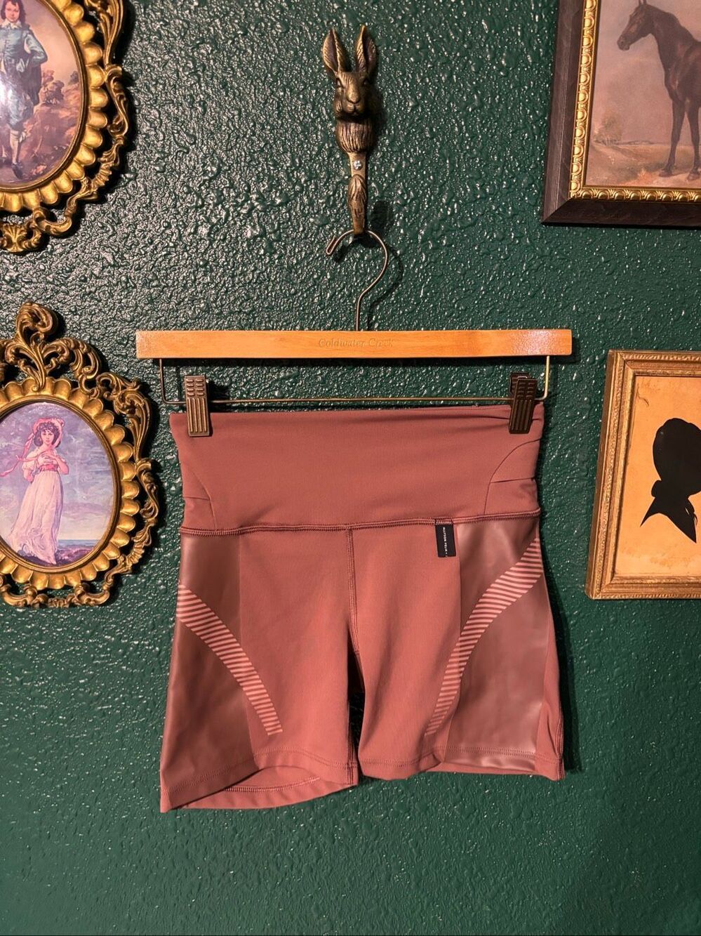 Athleta X Allyson Felix Brown Biker Shorts Sz XS 5”